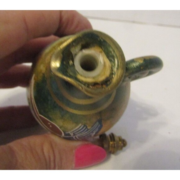 Rare Greek Perfume Bottle VintageCeramic Amphora Jug Venus with Stopper - Picture 5 of 6